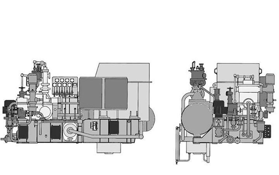 Block turbogenerator TG 0.6/0.4-K 1.3