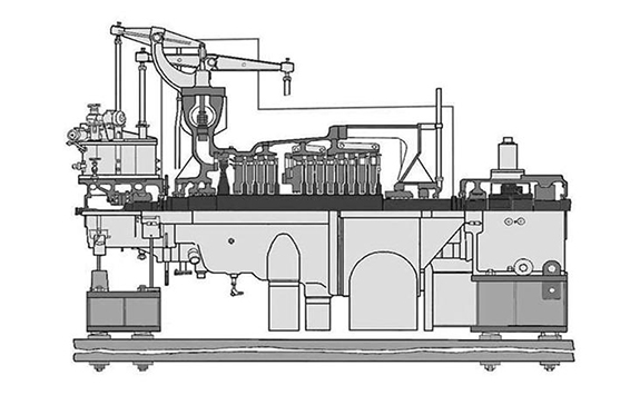 Steam turbine PR-12-3.4/0.6/0.1