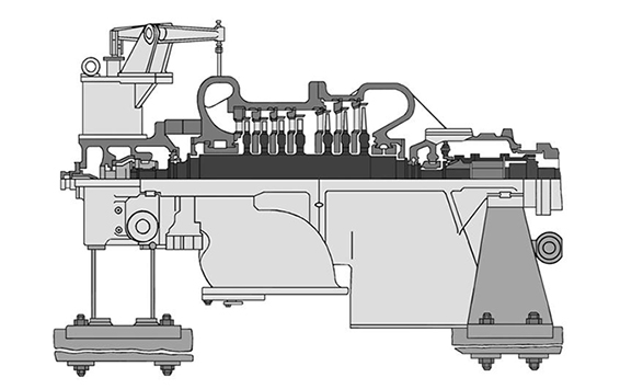 Steam turbine R-11-1.5/0.3P (for the LMZ unit)